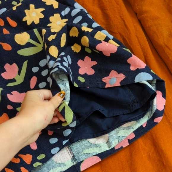 Princess Highway Floral Navy Miniskirt - Picture 9 of 10